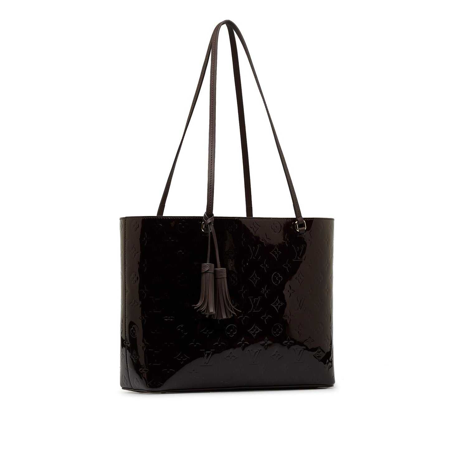 Louis Vuitton Monogram Vernis Long Beach MM (SHG-6biDTS)