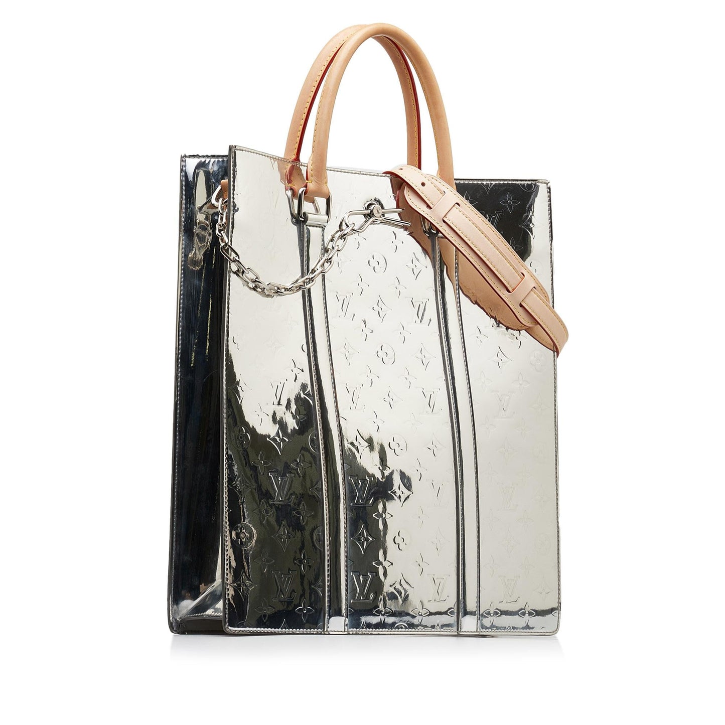 Louis Vuitton Monogram Vernis Mirror Sac Plat (SHG-q01Saf)