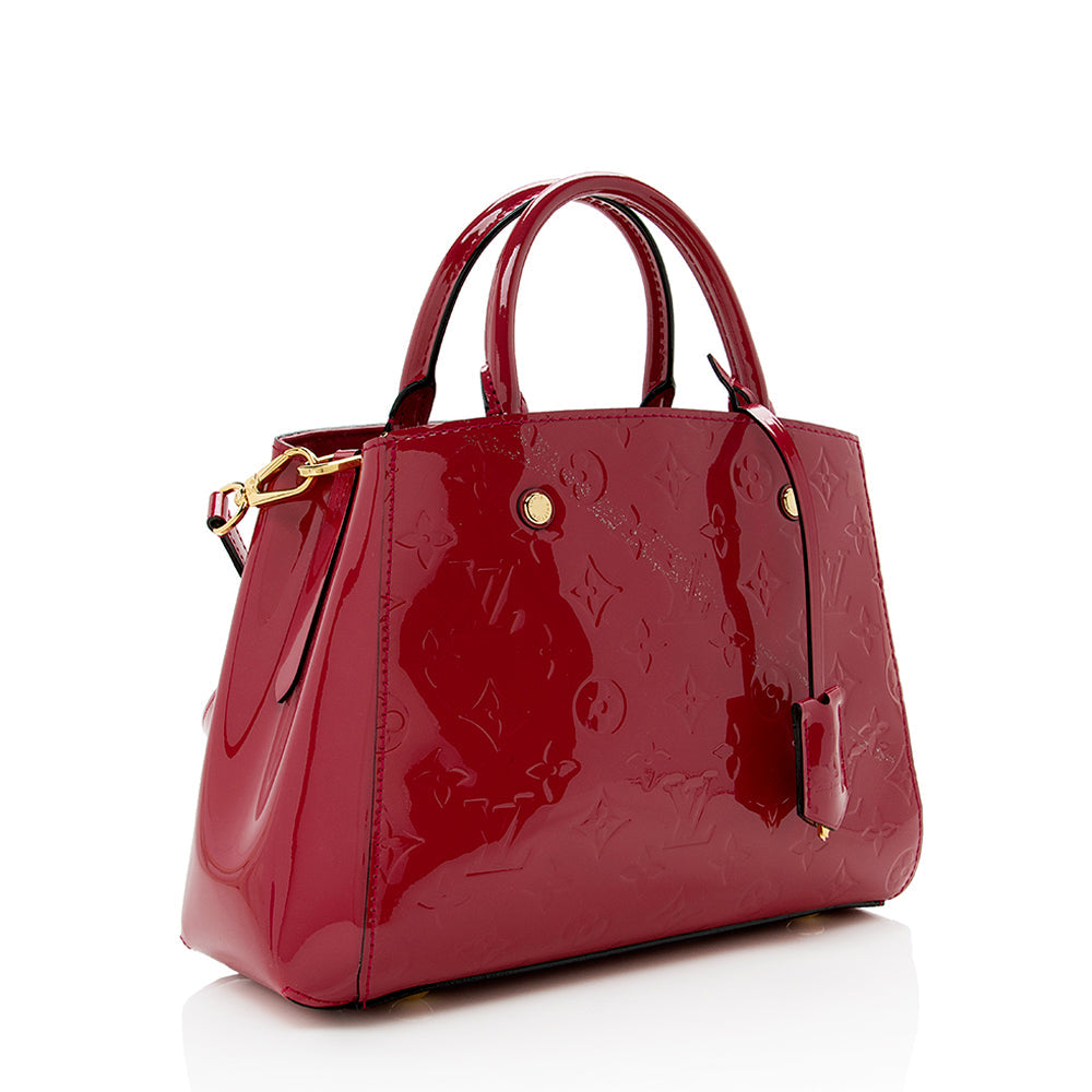 Louis Vuitton Monogram Vernis Montaigne BB Satchel -  (SHF-14934)