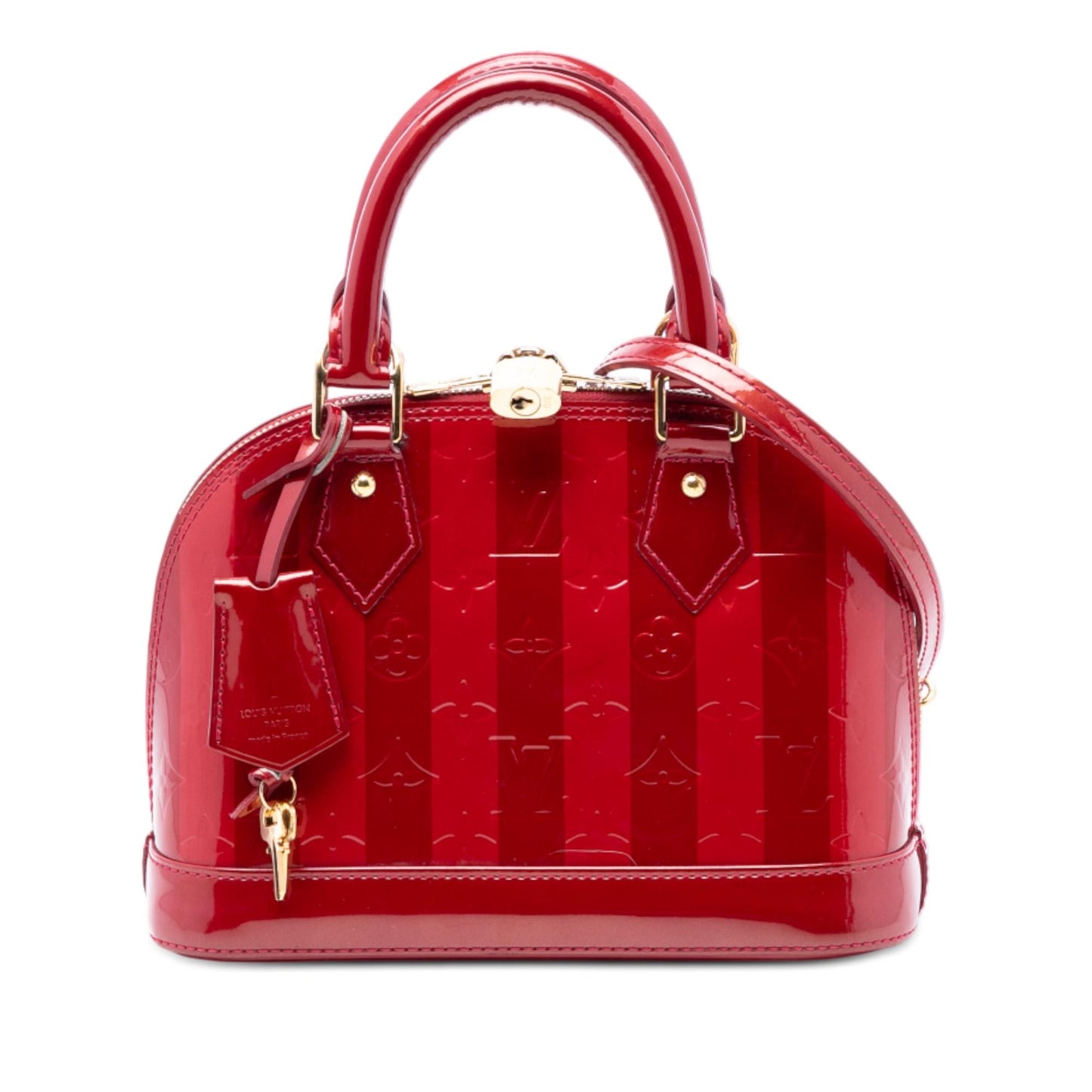 Louis Vuitton Monogram Vernis Rayures Alma BB