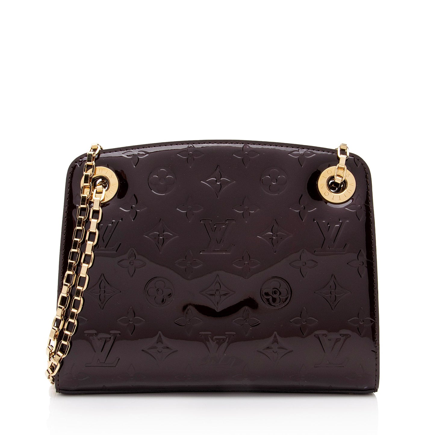 Louis Vuitton Monogram Vernis Virginia PM Shoulder Bag (SHF-rxNHf7)