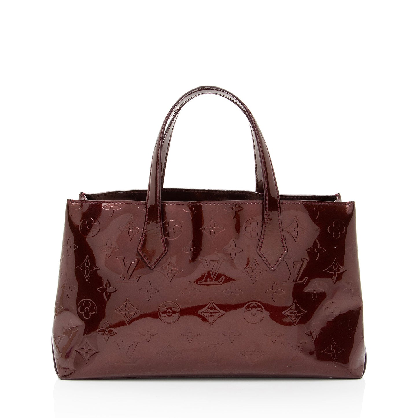 Louis Vuitton Monogram Vernis Wilshire PM Tote (SHF-eeeczU)