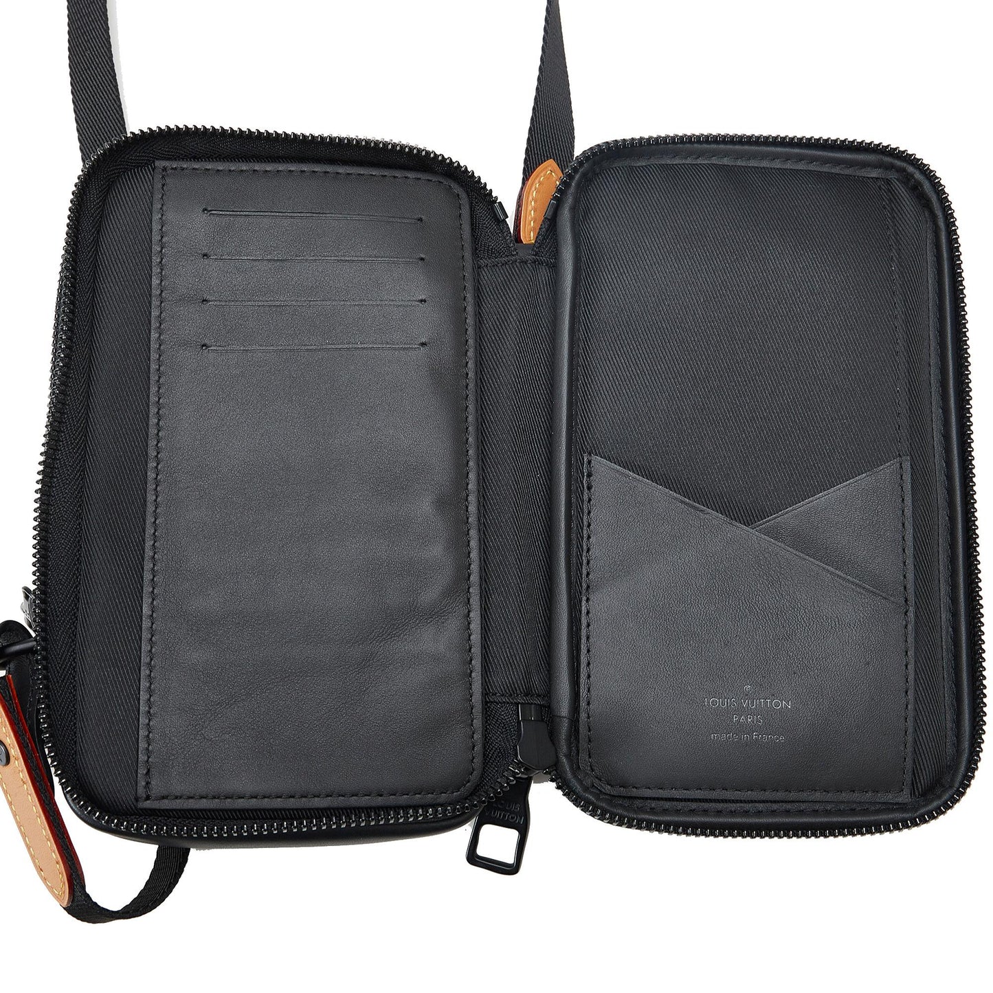 Louis Vuitton Nigo Giant Damier Ebene Tortoise Double Phone Pouch (SHG-xvGFoD)