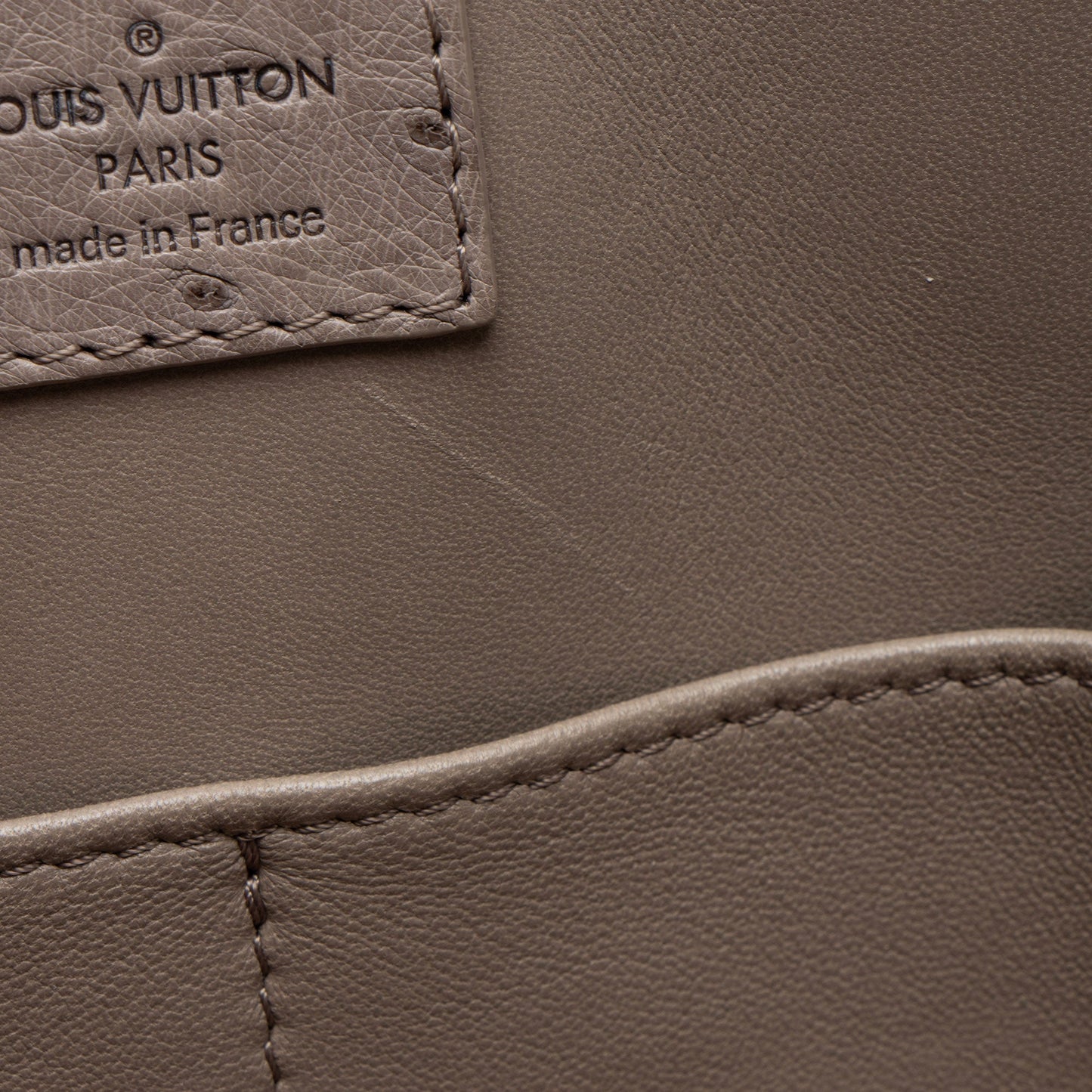 Louis Vuitton Ostrich Leather Alma PM Satchel