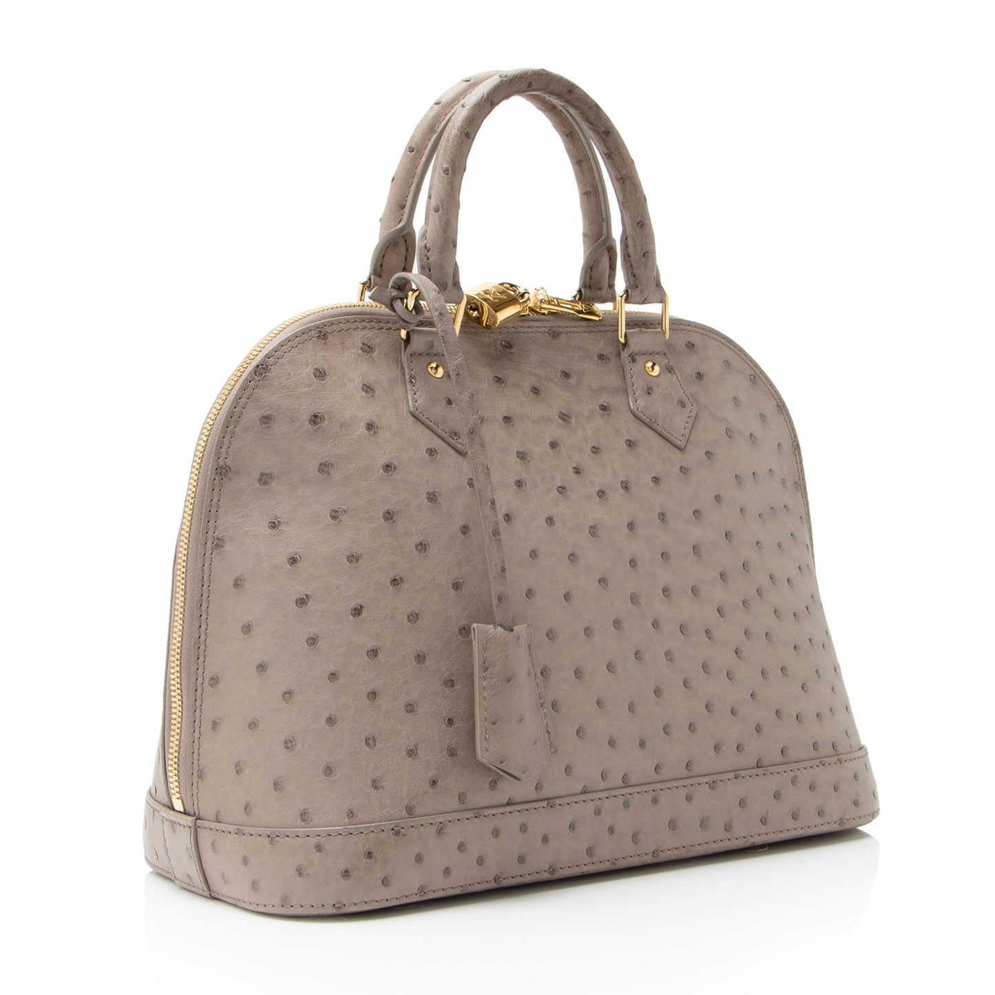 Louis Vuitton Ostrich Leather Alma PM Satchel