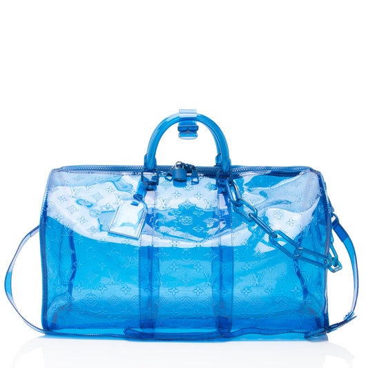 Louis Vuitton PVC Monogram Keepall Bandouliere 50 Duffle
