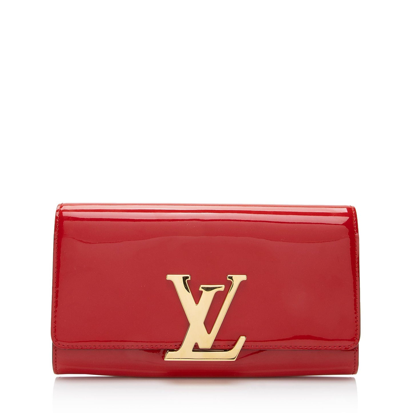 Louis Vuitton Patent Leather Louise Clutch (SHF-5GHpKI)