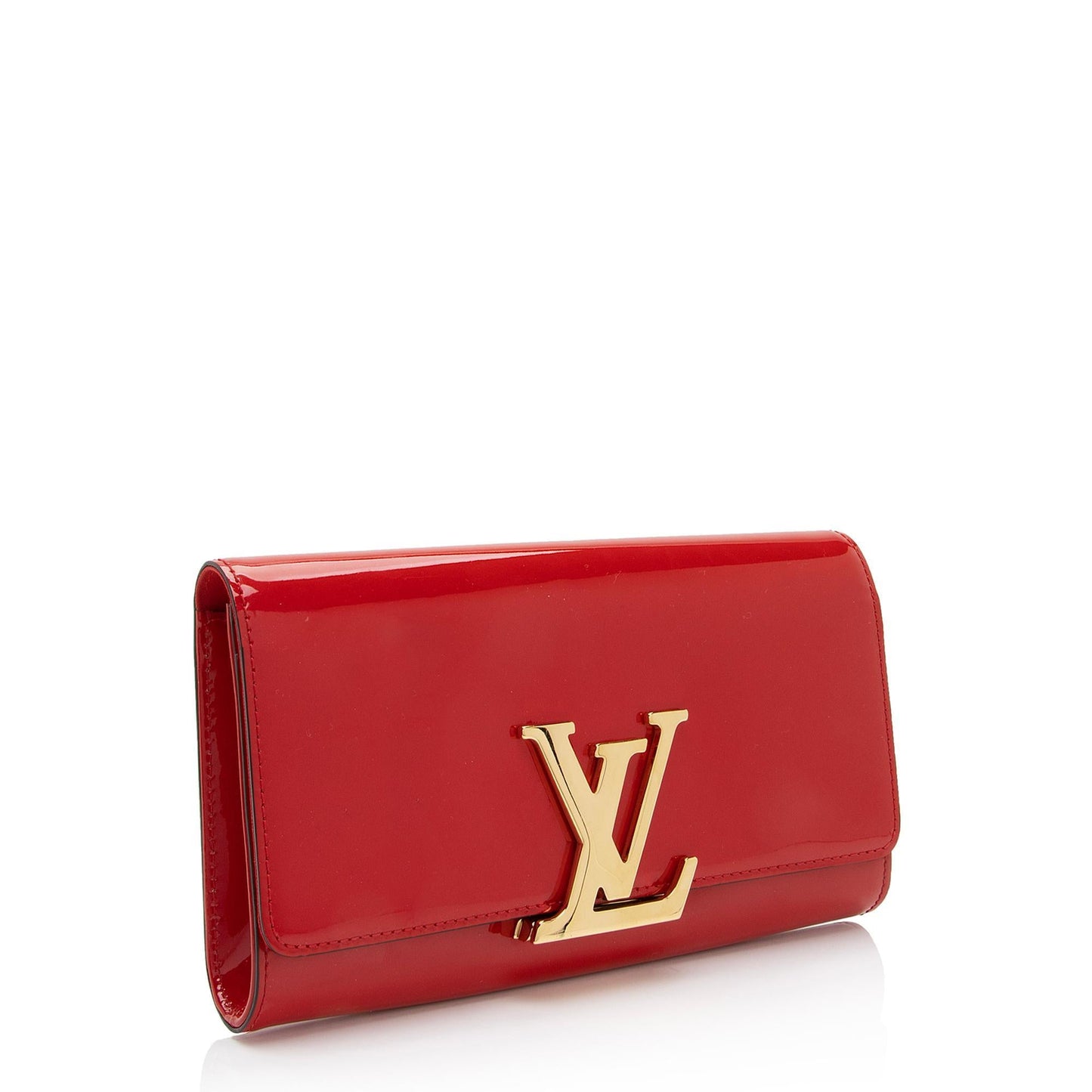 Louis Vuitton Patent Leather Louise Clutch (SHF-5GHpKI)