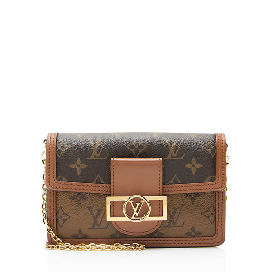 Louis Vuitton Reverse Monogram Dauphine Chain Wallet