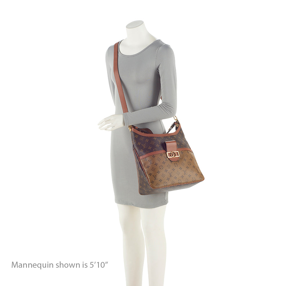Louis Vuitton Reverse Monogram Dauphine MM Hobo (SHF-21159)
