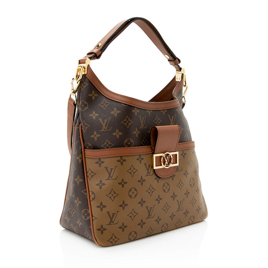 Louis Vuitton Reverse Monogram Dauphine MM Hobo (SHF-21159)