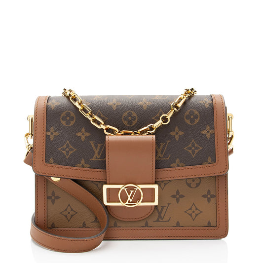 Louis Vuitton Reverse Monogram Dauphine MM Shoulder Bag