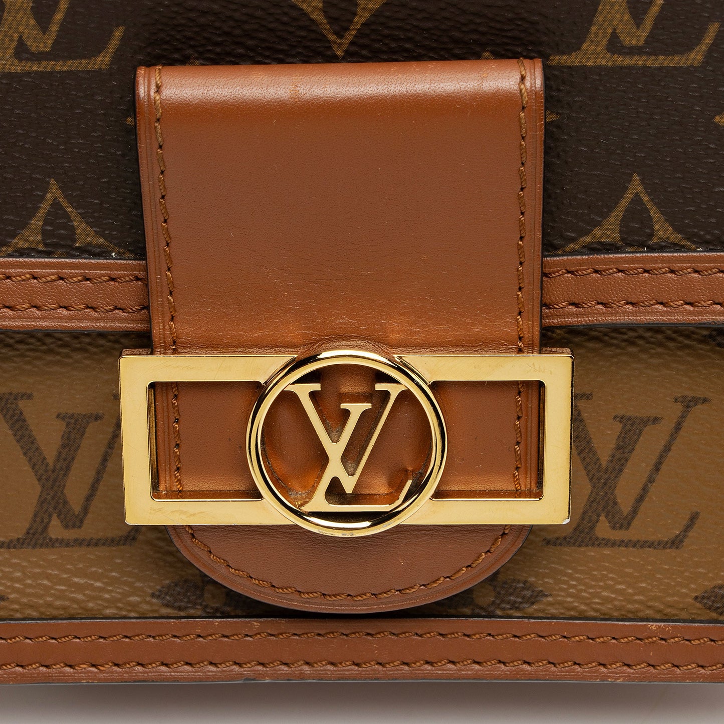 Louis Vuitton Reverse Monogram Dauphine Chain Wallet