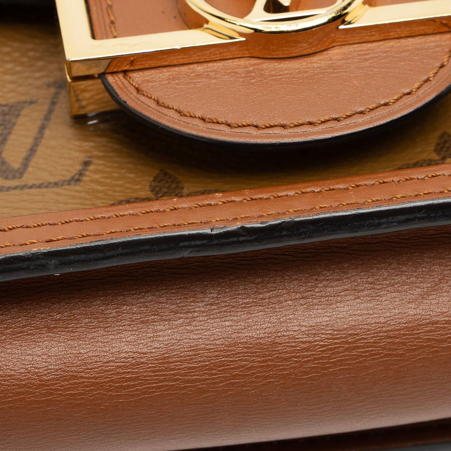 Louis Vuitton Reverse Monogram Dauphine Chain Wallet