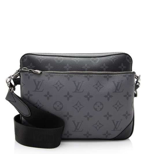Louis Vuitton Reverse Monogram Eclipse Trio Messenger Bag (SHF-aOjc2U)