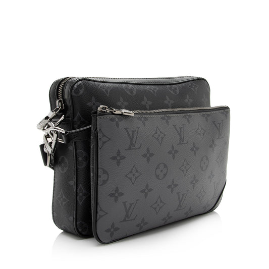 Louis Vuitton Reverse Monogram Eclipse Trio Messenger Bag (SHF-aOjc2U)