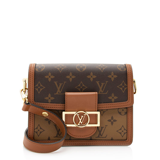 Louis Vuitton Reverse Monogram Mini Dauphine Shoulder Bag (SHF-19245)