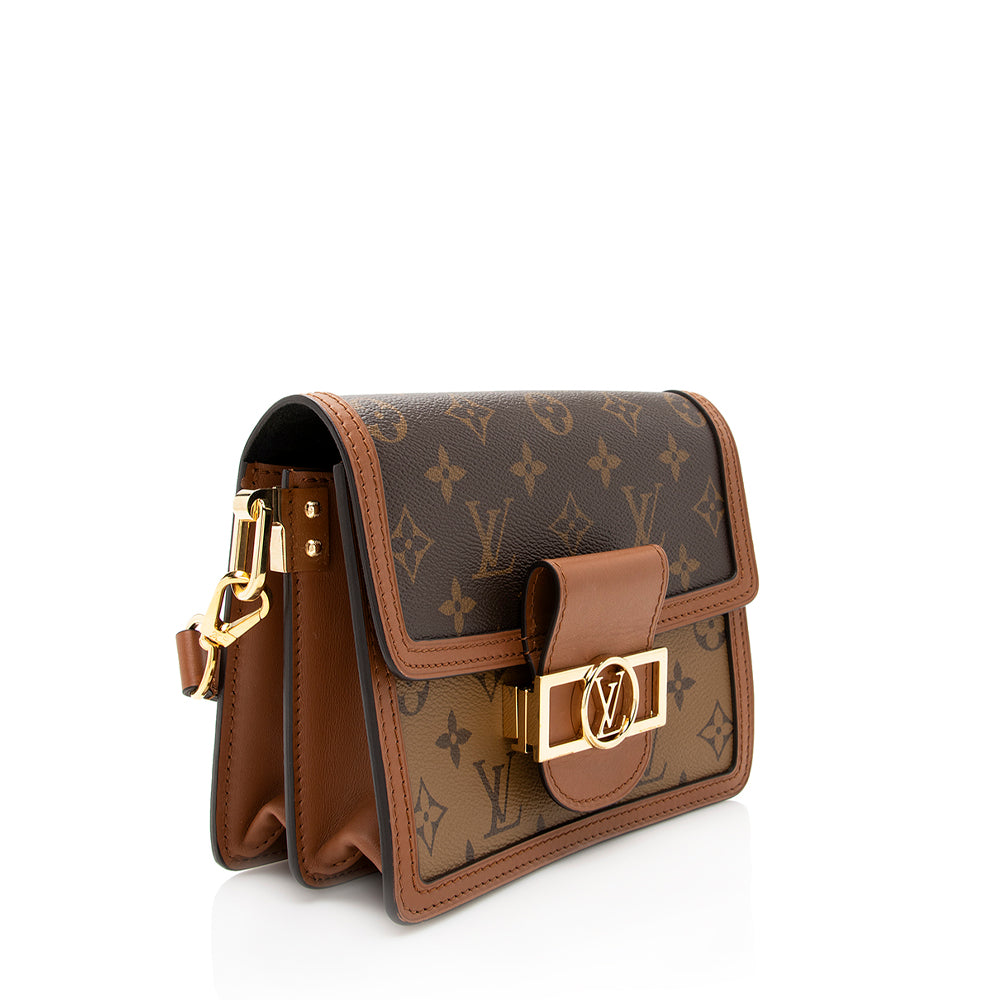 Louis Vuitton Reverse Monogram Mini Dauphine Shoulder Bag (SHF-19245)