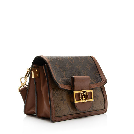 Louis Vuitton Reverse Monogram Mini Dauphine Shoulder Bag (SHF-dz9N6Z)