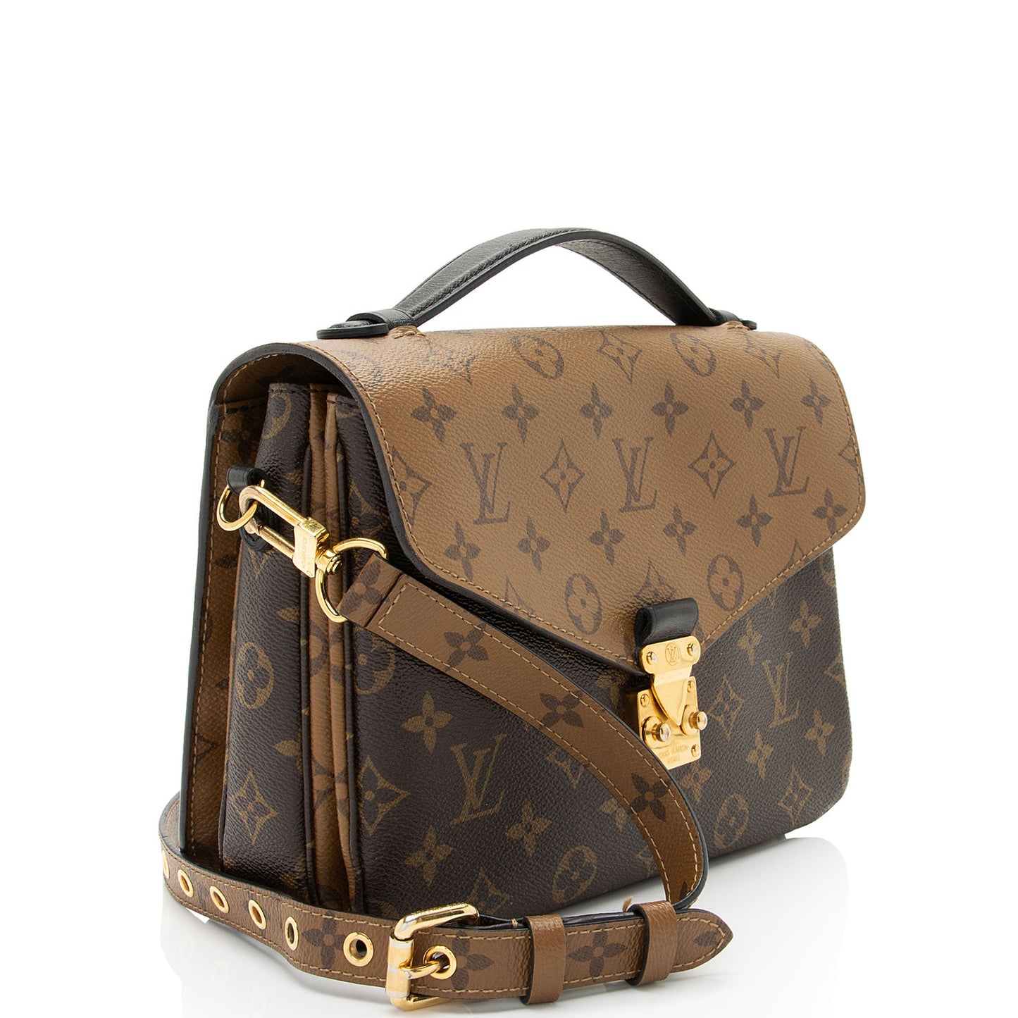 Louis Vuitton Reverse Monogram Pochette Metis Shoulder Bag (SHF-5tTSC9)