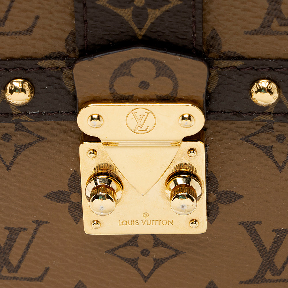 Louis Vuitton Reverse Monogram Pochette Trunk Vertical Shoulder Bag (SHF-21883)