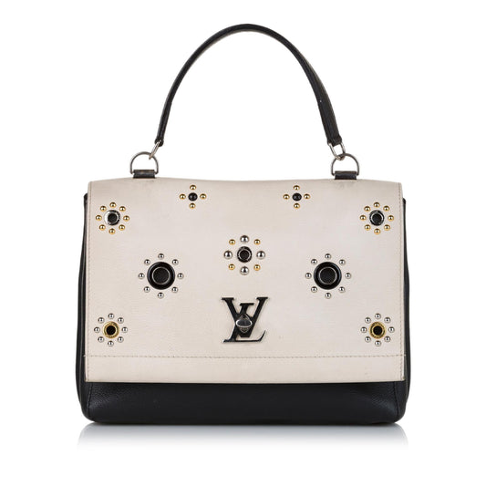 Louis Vuitton Spring 2017 LockMe II Mechanical Flowers Satchel (SHG-36892)