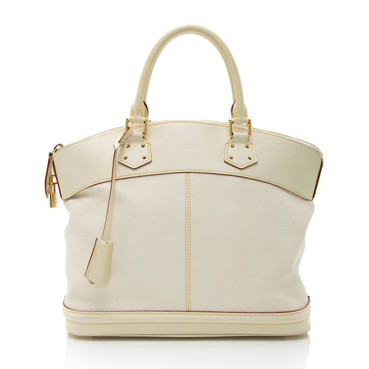 Louis Vuitton Suhali Leather Lockit MM Satchel