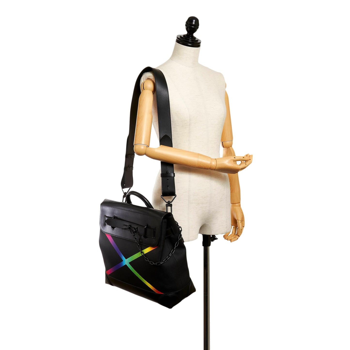 Louis Vuitton Taiga Rainbow Steamer PM (SHG-owJY0b)
