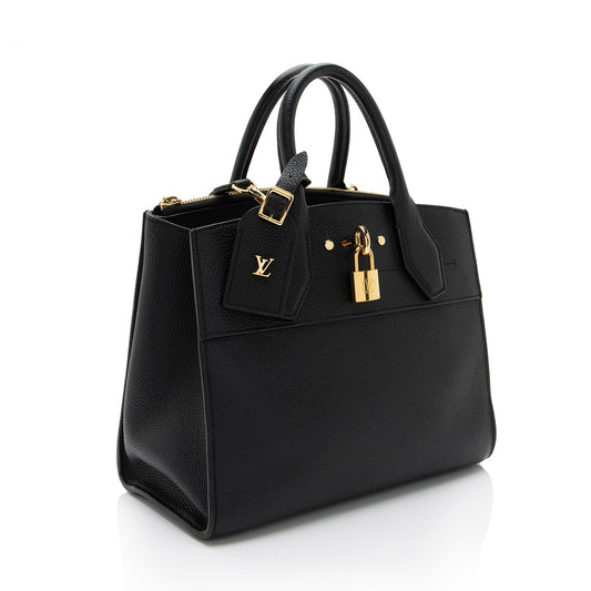 Louis Vuitton Taurillon CIty Steamer PM Tote (SHF-DkJJ7O)