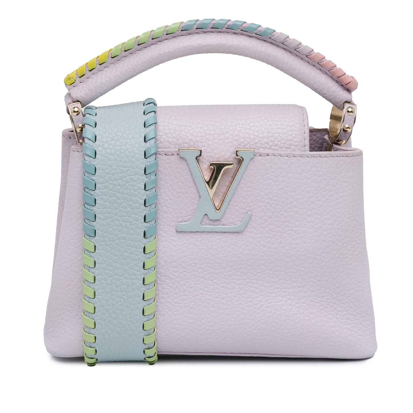 Louis Vuitton Taurillon Capucines Mini Rainbow Wisteria (SHG-pwbWpV)