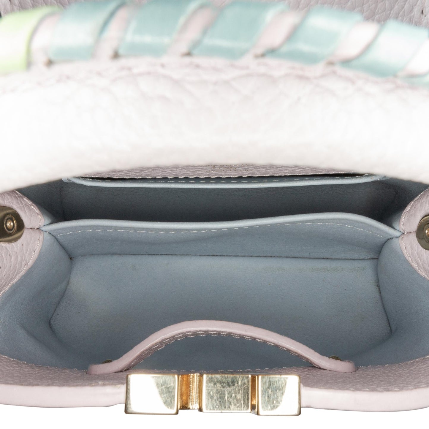 Louis Vuitton Taurillon Capucines Mini Rainbow Wisteria (SHG-pwbWpV)