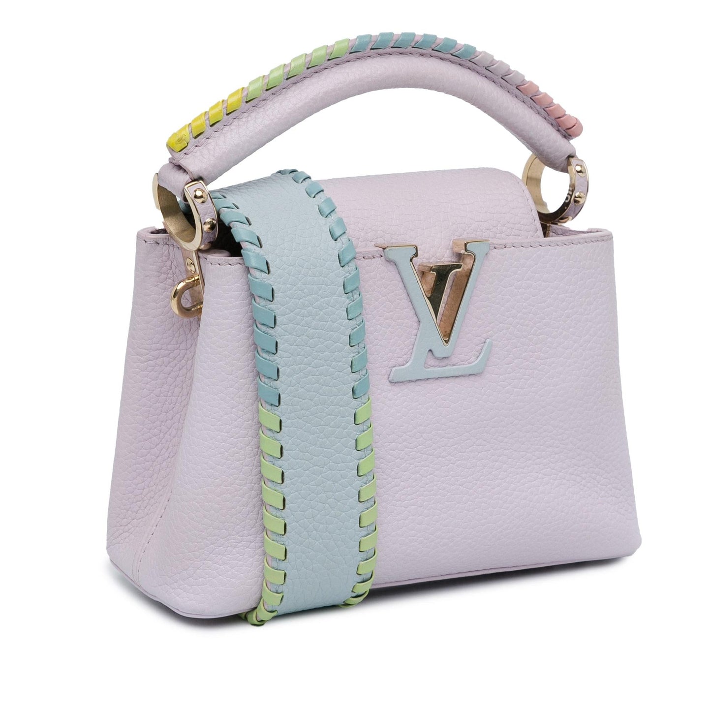 Louis Vuitton Taurillon Capucines Mini Rainbow Wisteria (SHG-pwbWpV)