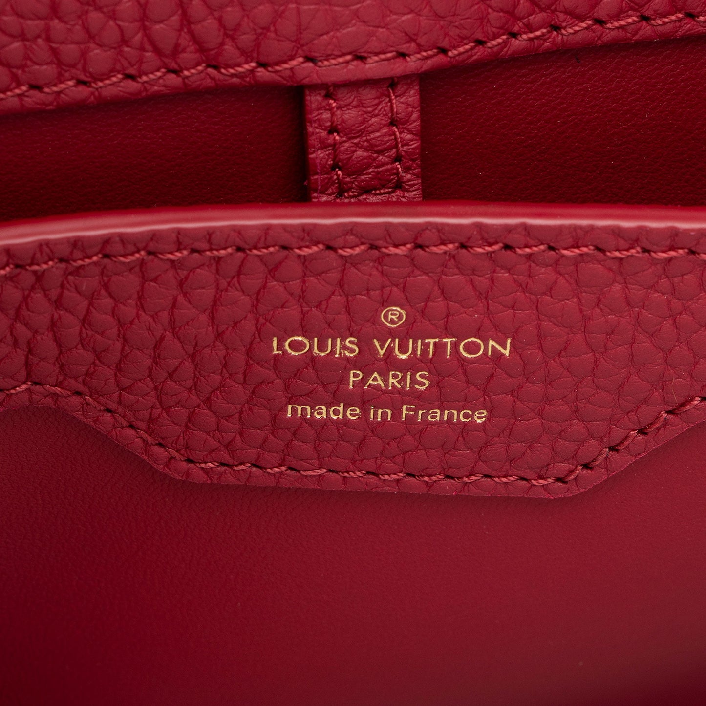Louis Vuitton Taurillon Capucines PM Bag