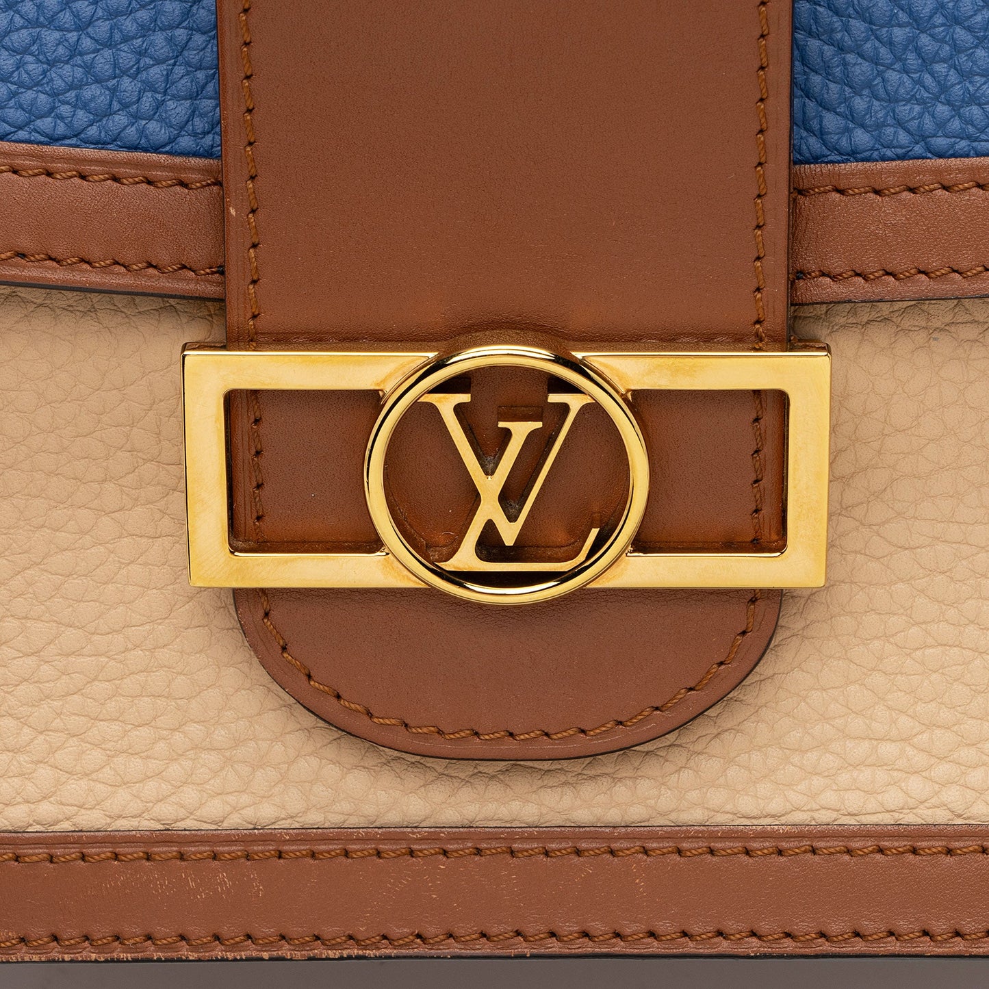 Louis Vuitton Taurillon Leather Dauphine MM Shoulder Bag