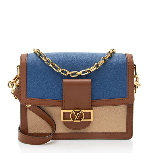 Louis Vuitton Taurillon Leather Dauphine MM Shoulder Bag