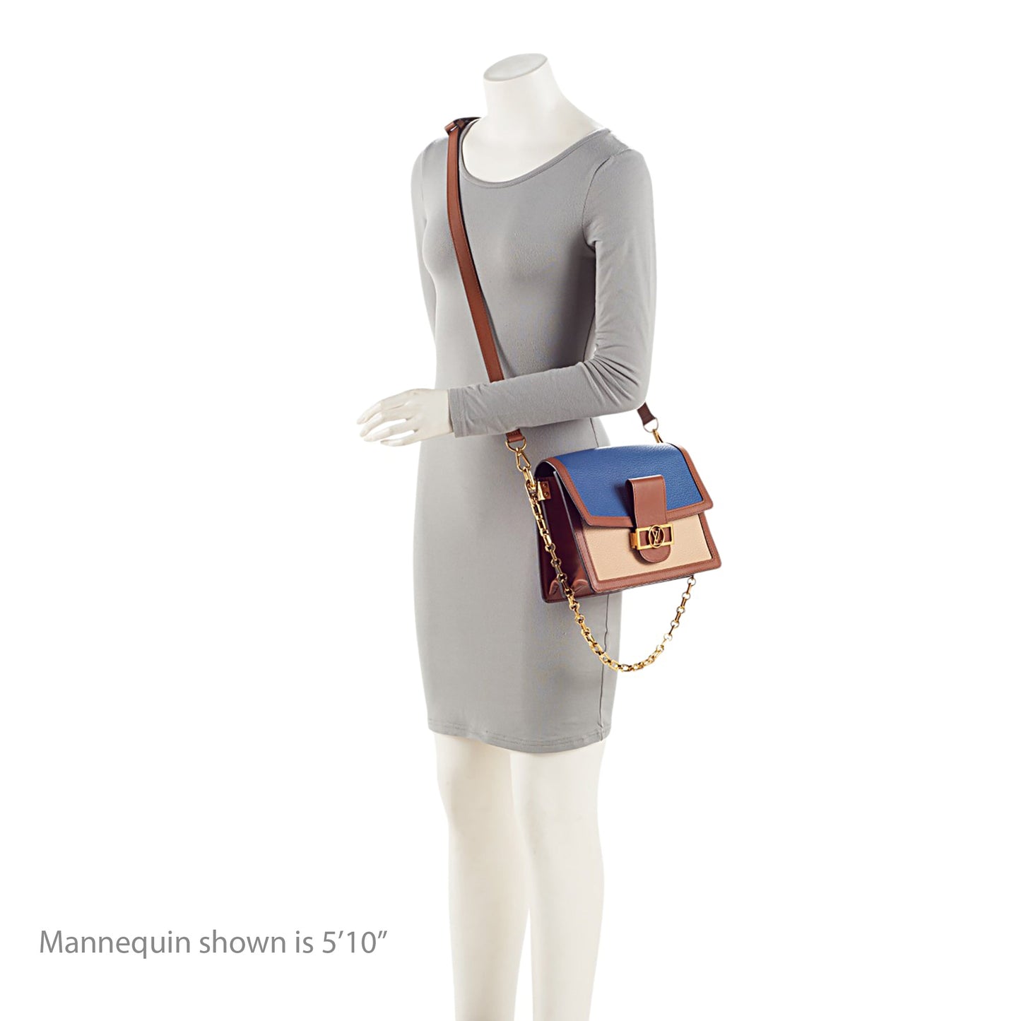 Louis Vuitton Taurillon Leather Dauphine MM Shoulder Bag