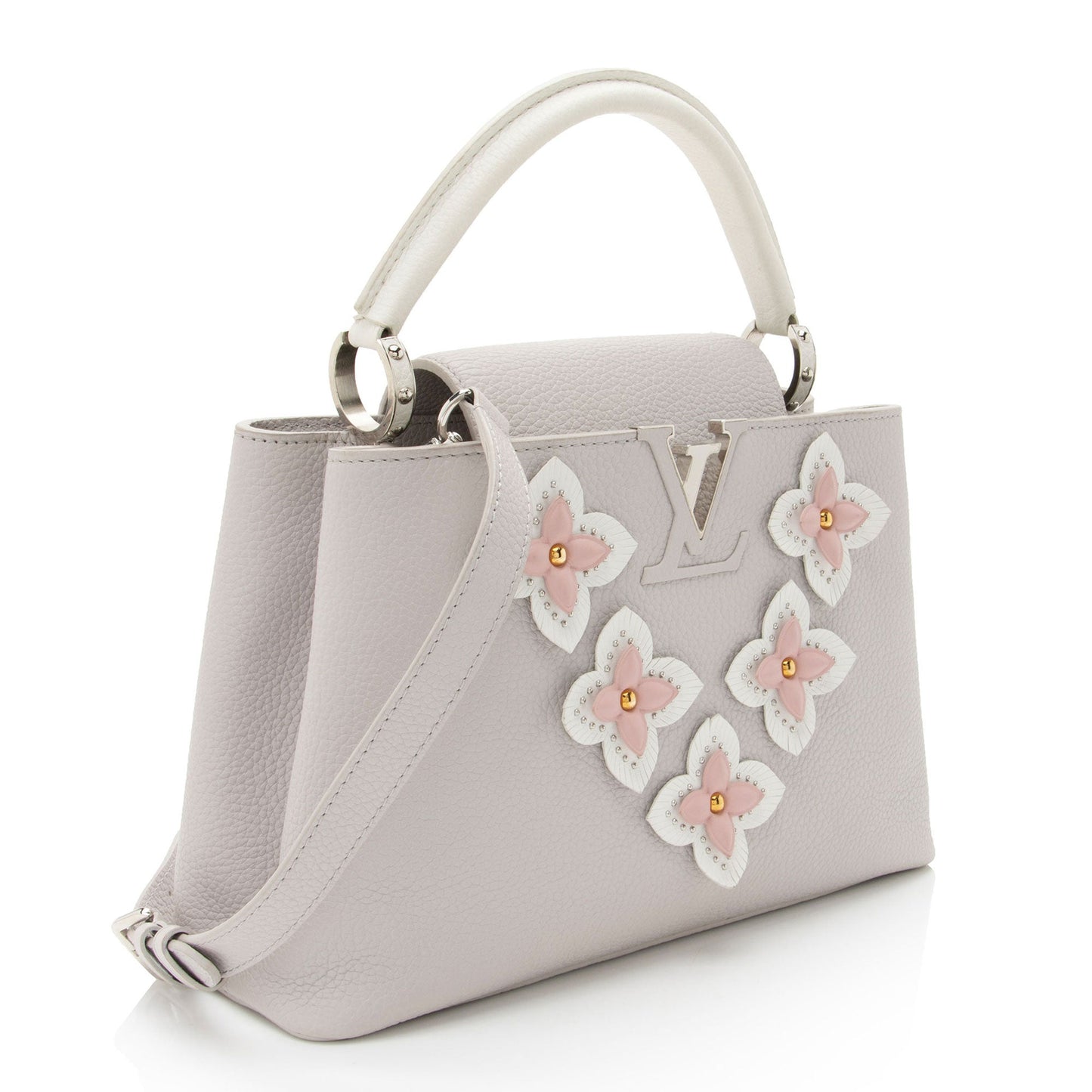 Louis Vuitton Taurillon Mechanical Flowers Capucines PM Bag
