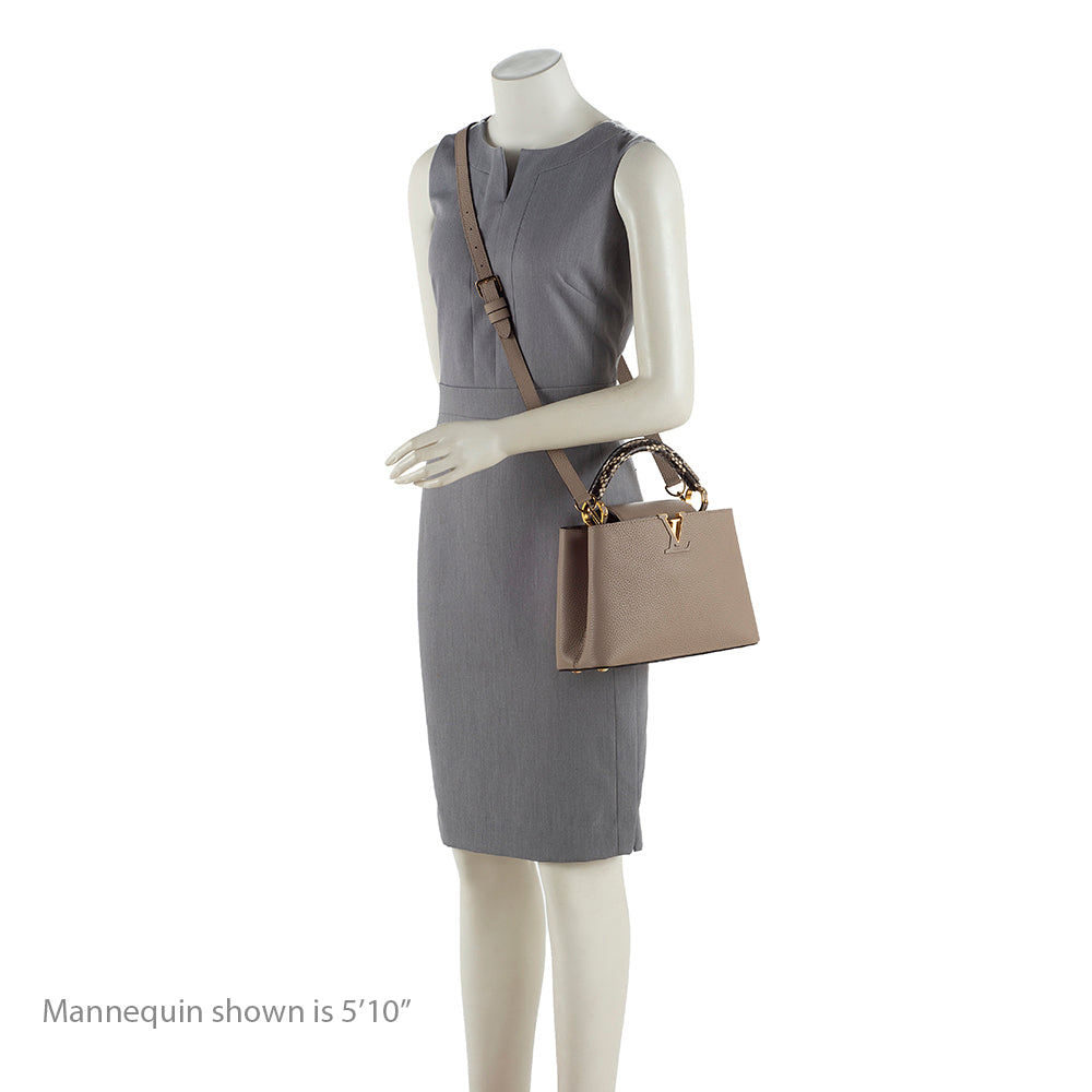 Louis Vuitton Taurillon Leather Python Capucines BB Bag (SHF-18967)