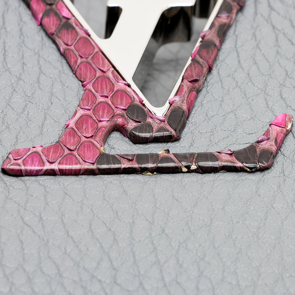 Louis Vuitton Taurillon Leather Python Capucines BB Bag -  (SHF-19402)