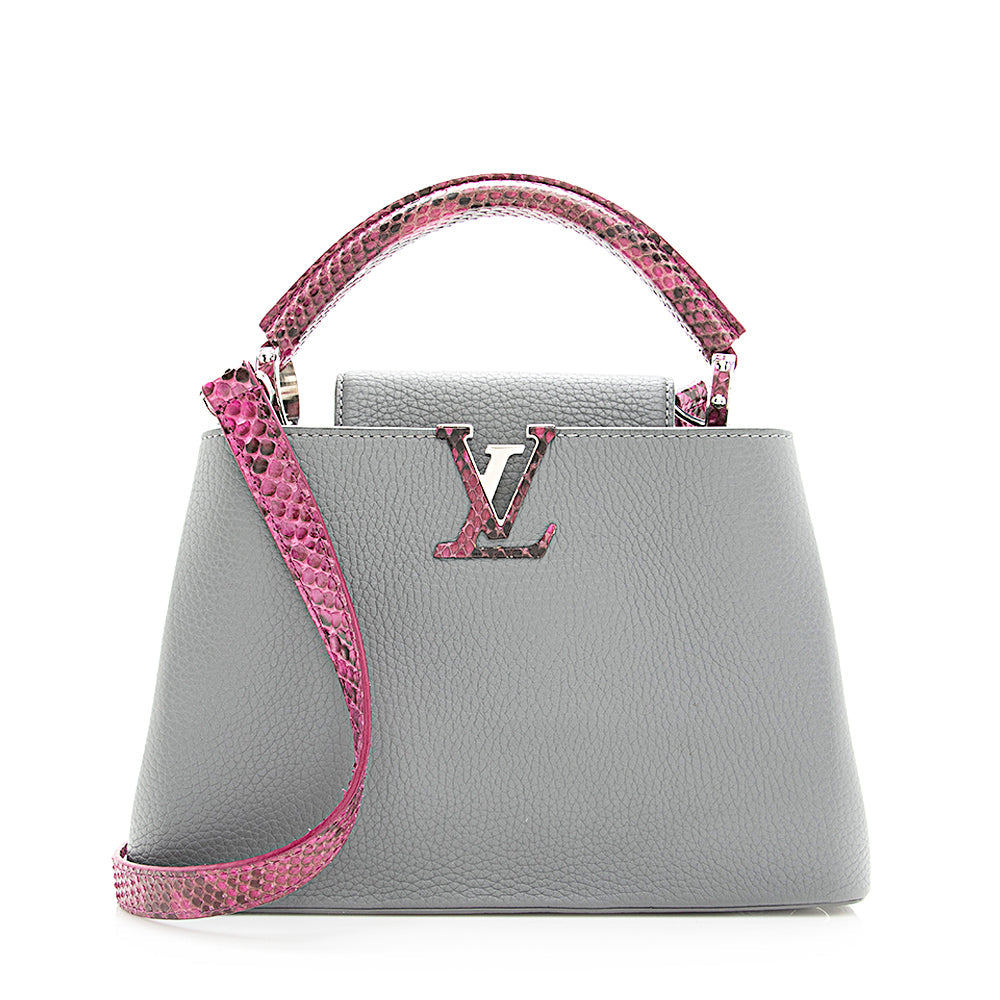 Louis Vuitton Taurillon Leather Python Capucines BB Bag -  (SHF-19402)