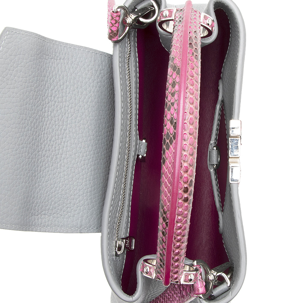 Louis Vuitton Taurillon Leather Python Capucines BB Bag -  (SHF-19402)