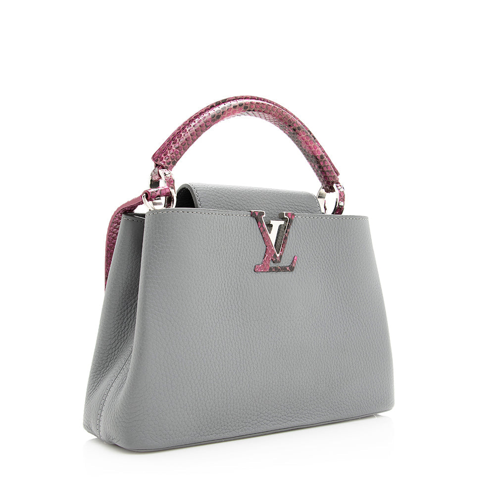 Louis Vuitton Taurillon Leather Python Capucines BB Bag -  (SHF-19402)
