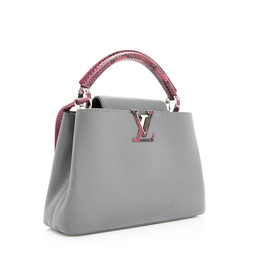 Louis Vuitton Taurillon Leather Python Capucines BB Bag -  (SHF-19402)