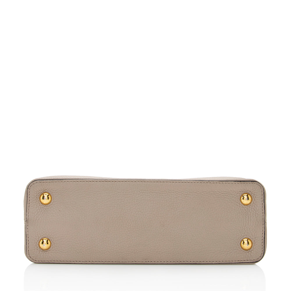 Louis Vuitton Taurillon Leather Python Capucines PM Bag (SHF-20678)