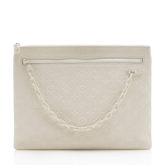 Louis Vuitton Taurillon Monogram Solar Ray A4 Pouch (SHF-22981)