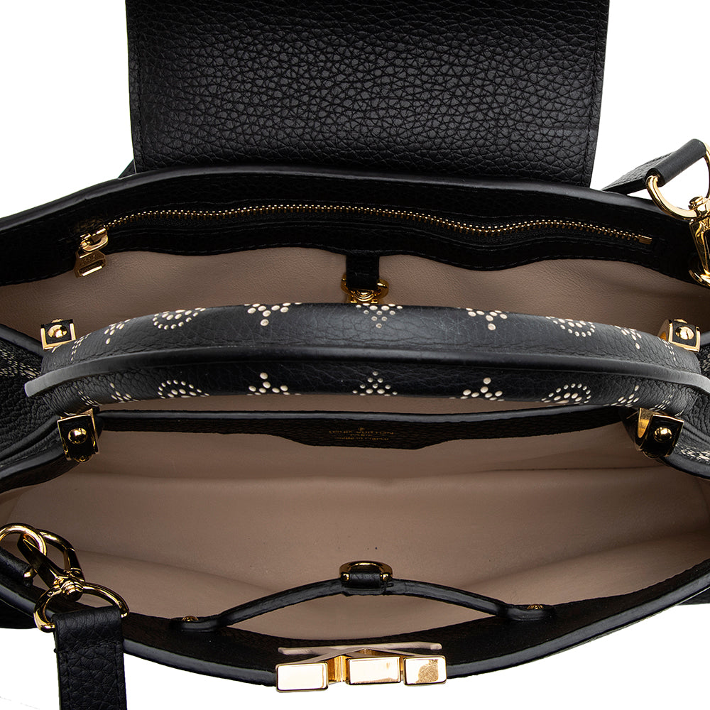 Louis Vuitton Taurillon Sweet Brogues Capucines PM Bag (SHF-18847)