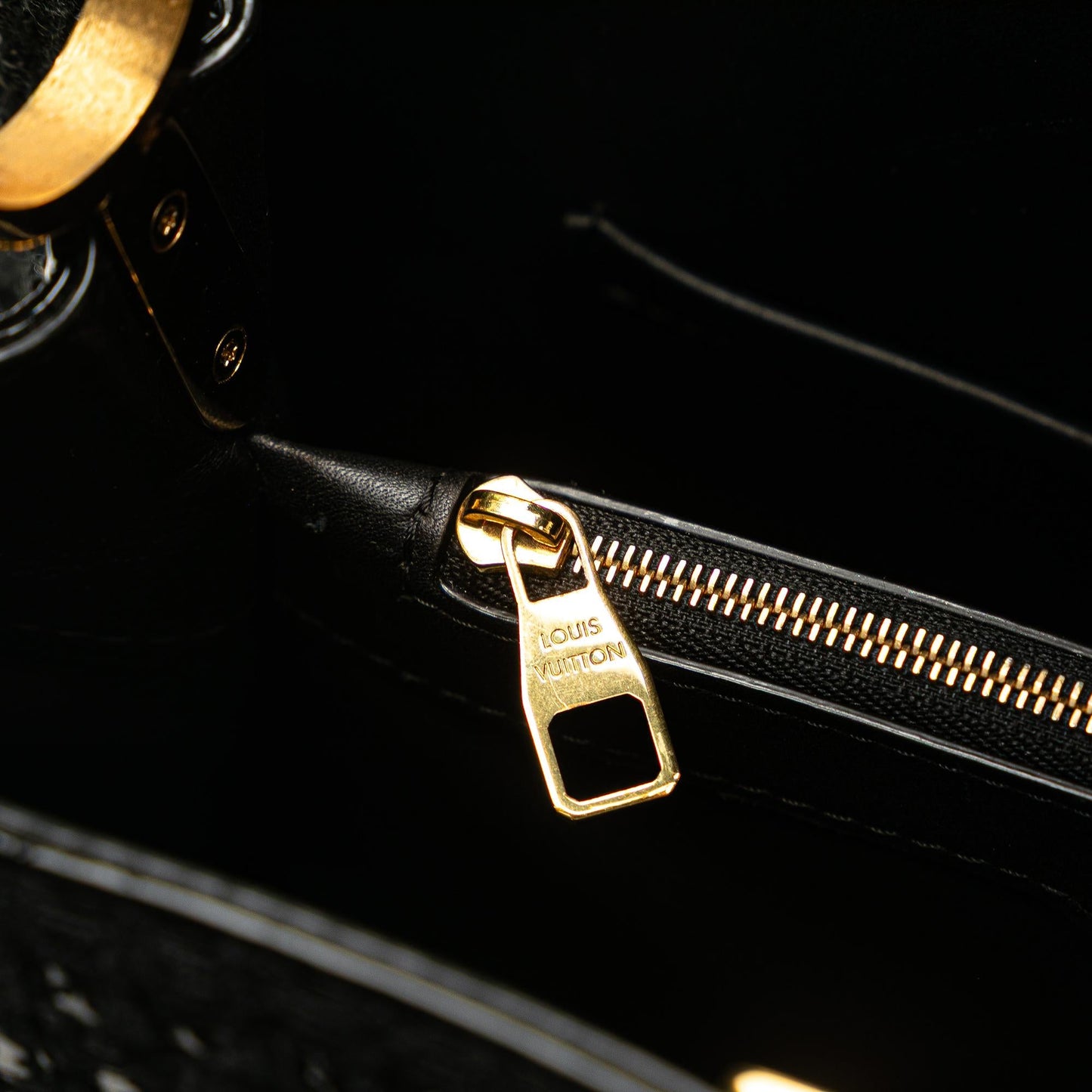 Louis Vuitton Tweed Capucines MM
