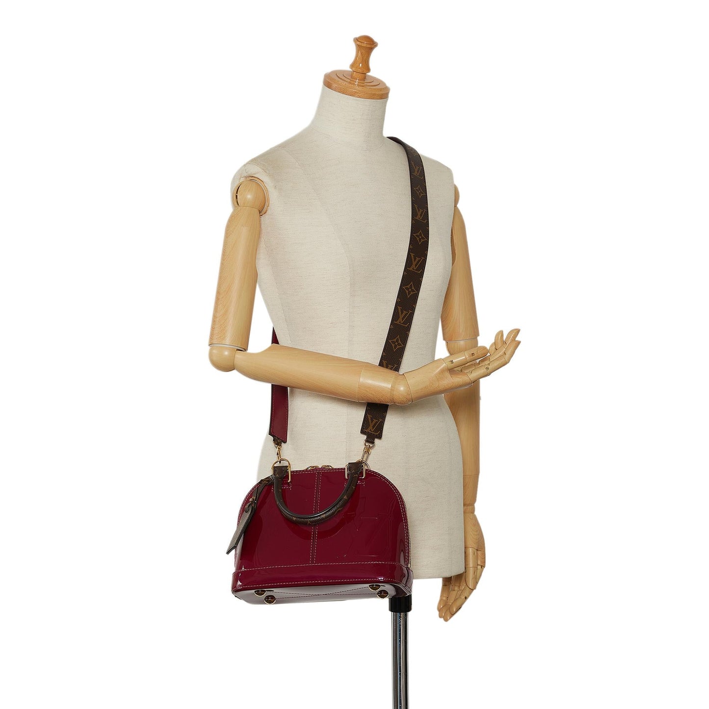 Louis Vuitton Vernis Miroir Alma BB (SHG-ujJBoH)