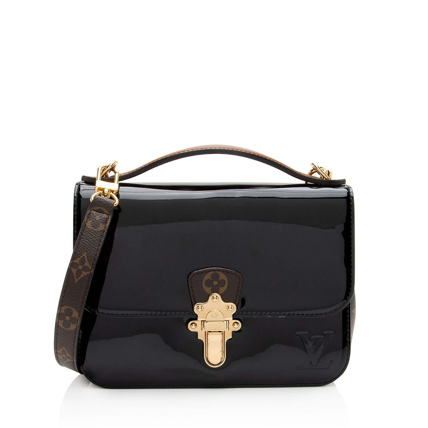 Louis Vuitton Miroir Vernis Monogram Canvas Cherrywood BB Shoulder Bag