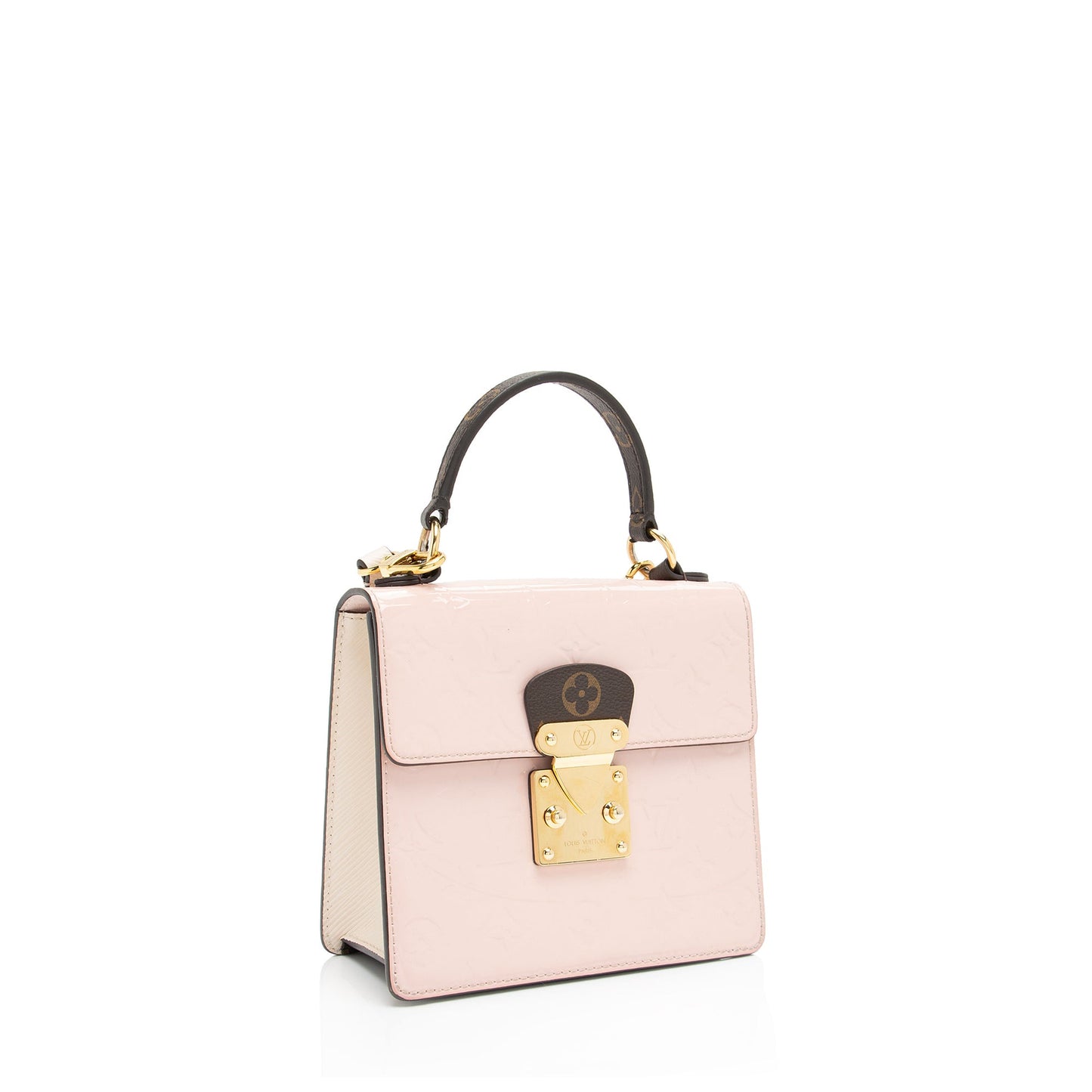 Louis Vuitton Vernis Spring Street Bitume Satchel (SHF-wQ1soT)